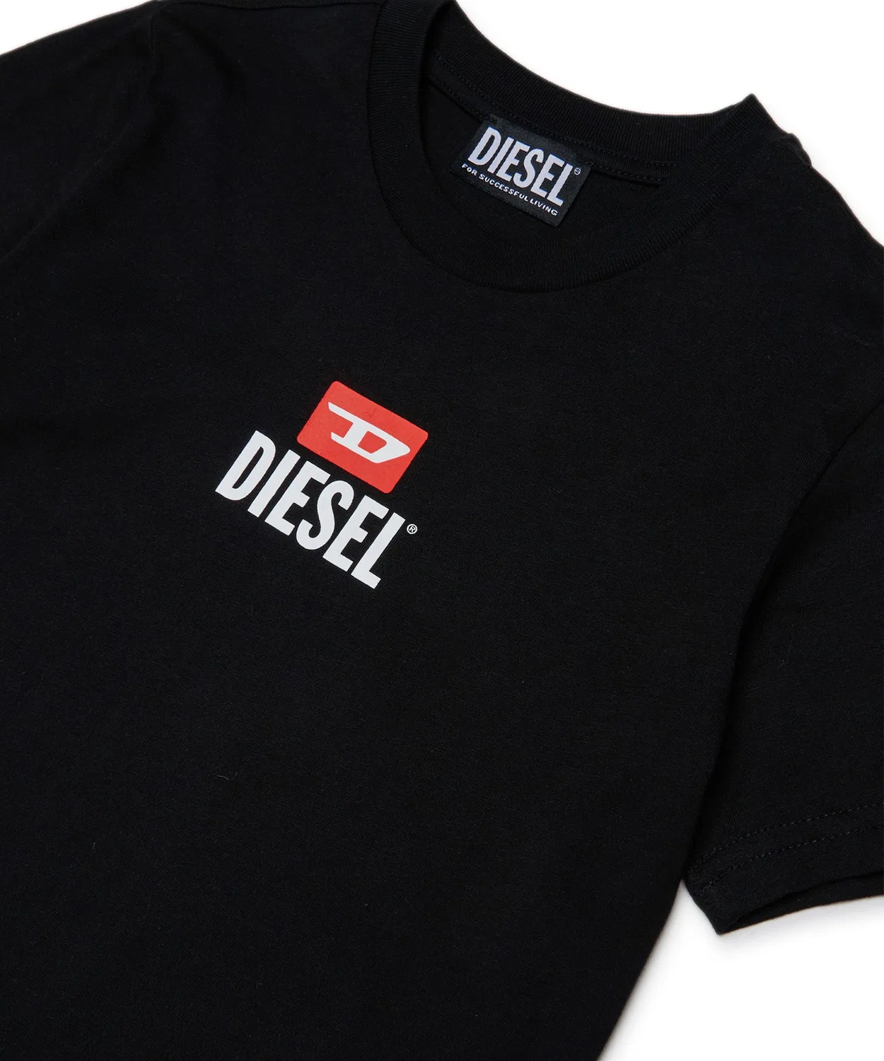 Детская футболка с коротким рукавом с брендовым логотипом DIESEL KIDS, Blue — фото 3