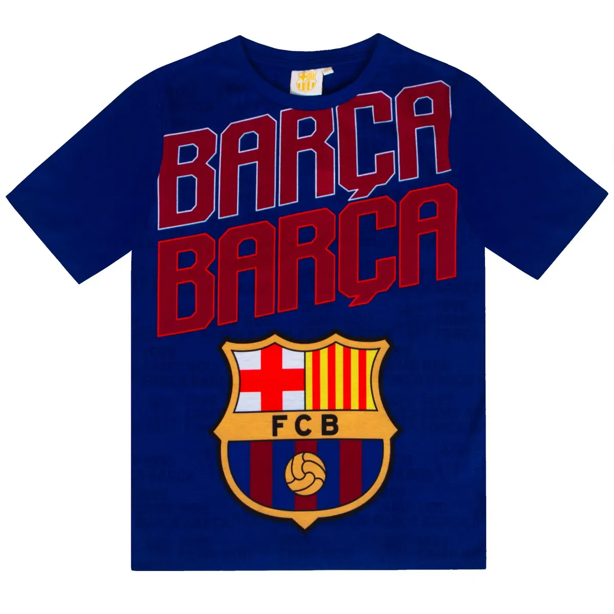 Детский комплект пижамы с коротким рукавом Fc Barcelona, Blue — фото 2