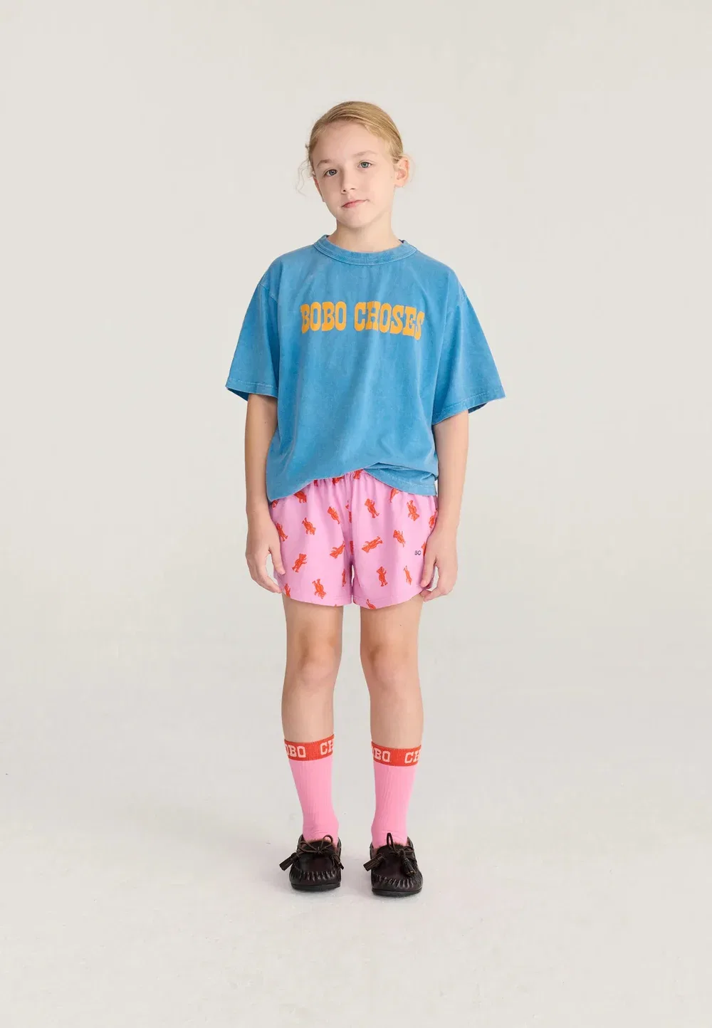 Футболка унисекс в стиле поп-музыки с принтом Bobo Choses, Rinsed Denim — фото 2