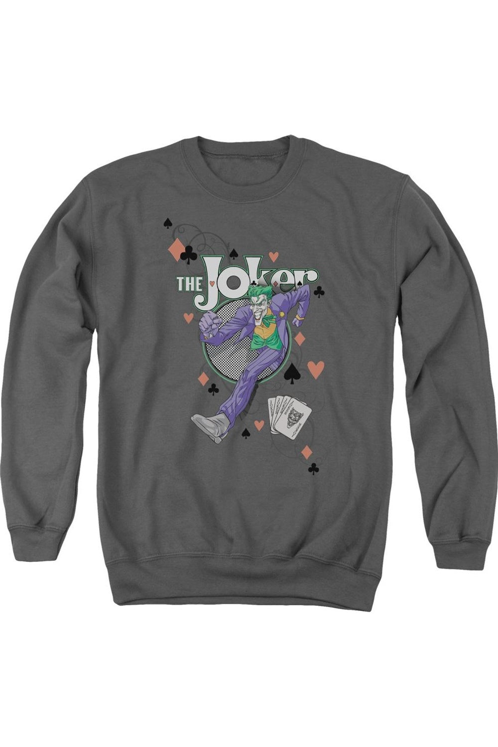 

Толстовка Batman Always A Joker для взрослых с круглым вырезом Gildan, цвет charcoal