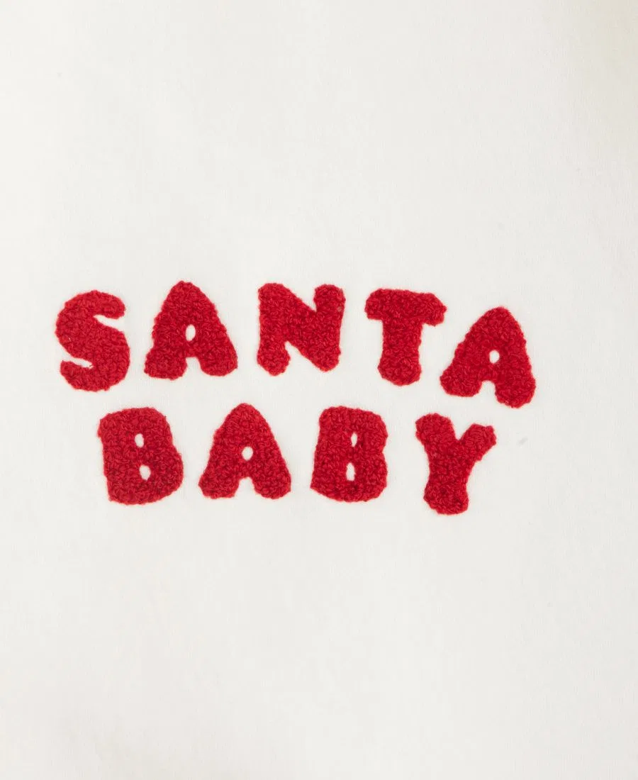 Детский комбинезон с капюшоном и аппликацией Santa Baby First Impressions, Angel White — фото 3