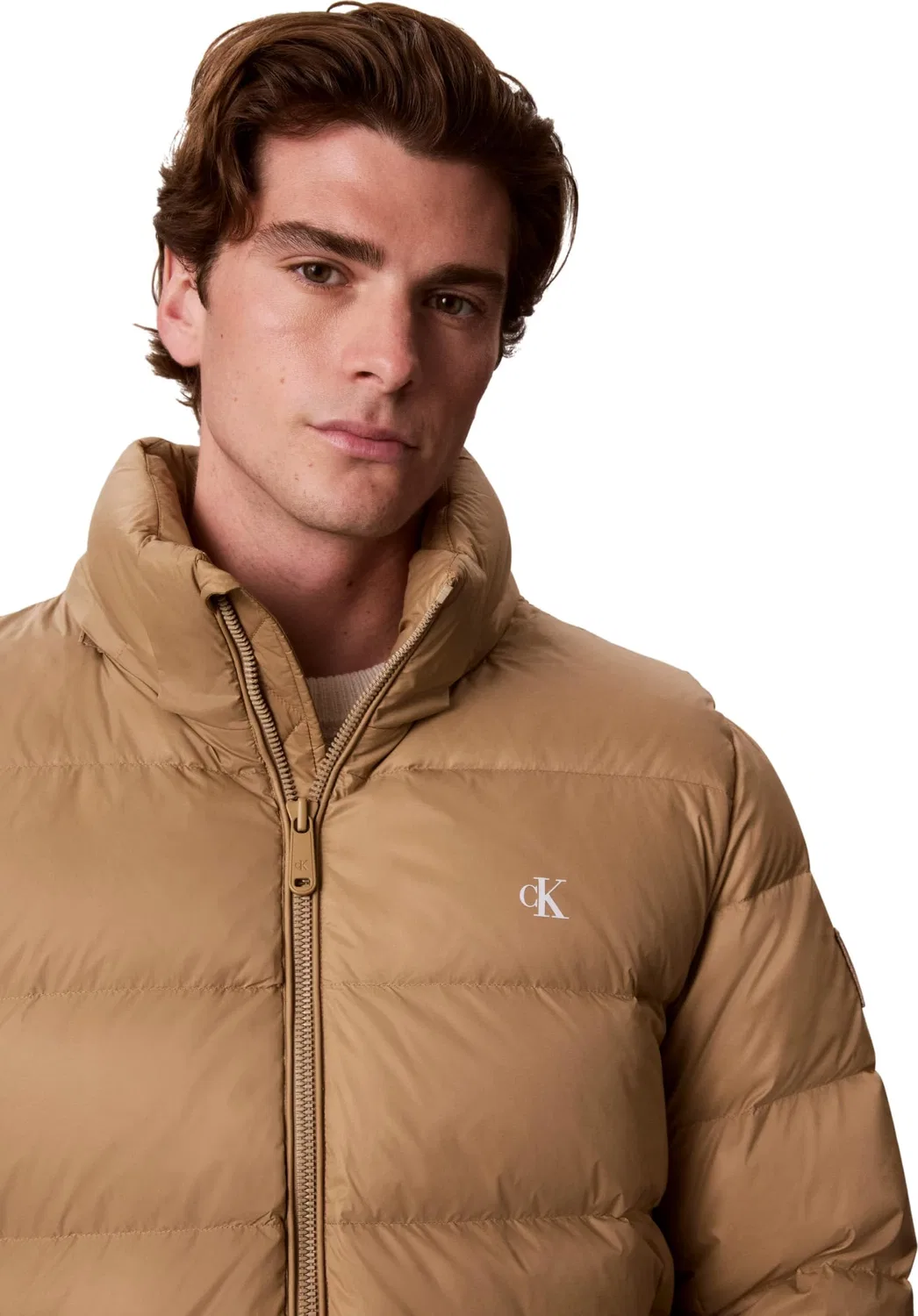 Мужская куртка с длинным рукавом Smurfs Calvin Klein, Brown (Khaki Umber) — фото 3