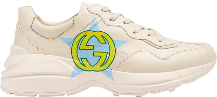 

Кроссовки Gucci Rhyton Interlocking G Star, кремовый, Бежевый, Кроссовки Gucci Rhyton Interlocking G Star, кремовый