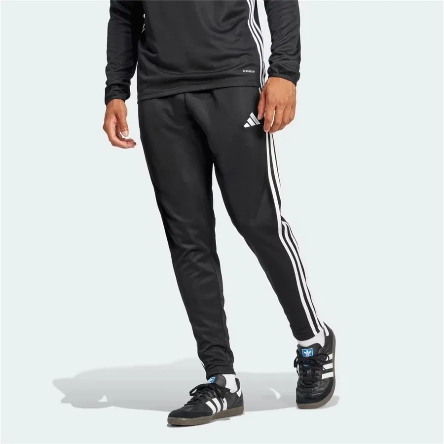 Спортивные брюки с утягивающим поясом adidas Tiro Essentials, Черный — фото 3