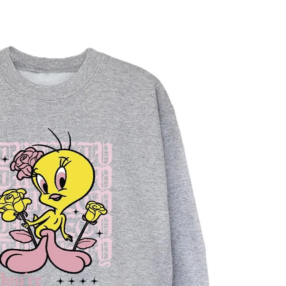 Свитшот с принтом You're Perfect Tweety Looney Tunes, Grey — фото 2
