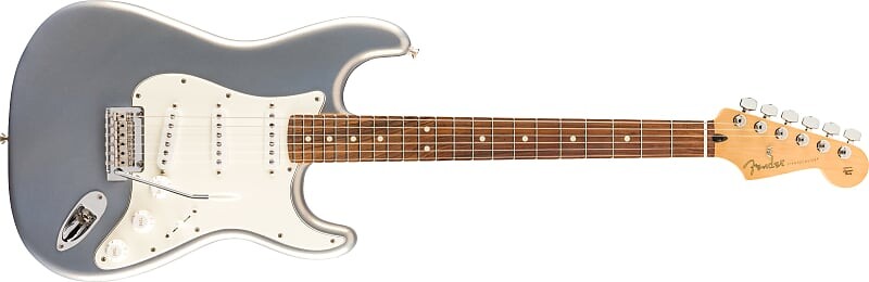 

Fender Player Stratocaster, гриф Pau Ferro, серебристый — MX22124264