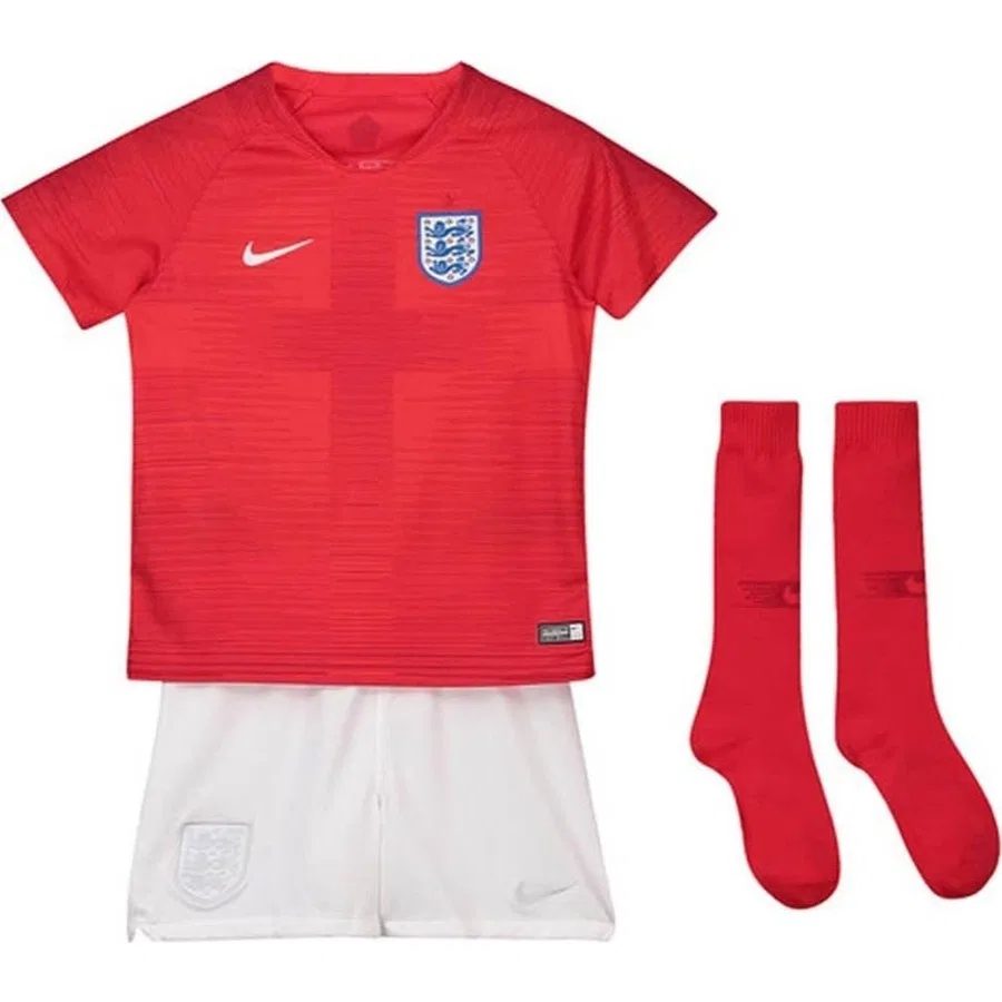 Детский спортивный комплект с футболкой и шортами Nike England Home Shirt Word Cup 2018 Baby-Kit, Красный
