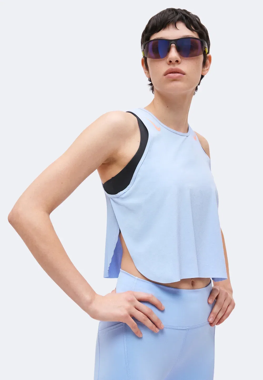 Aeroswift - топ Nike Performance, Aluminum/Atomic Pink — фото 4