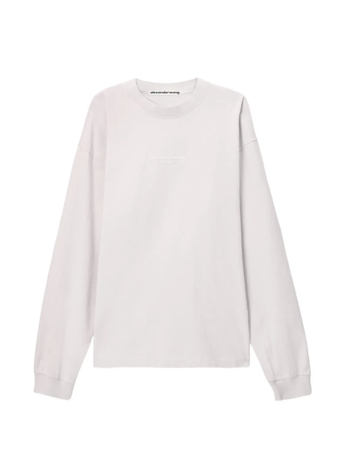 Футболка с длинными рукавами и логотипом Alexander Wang, розовый