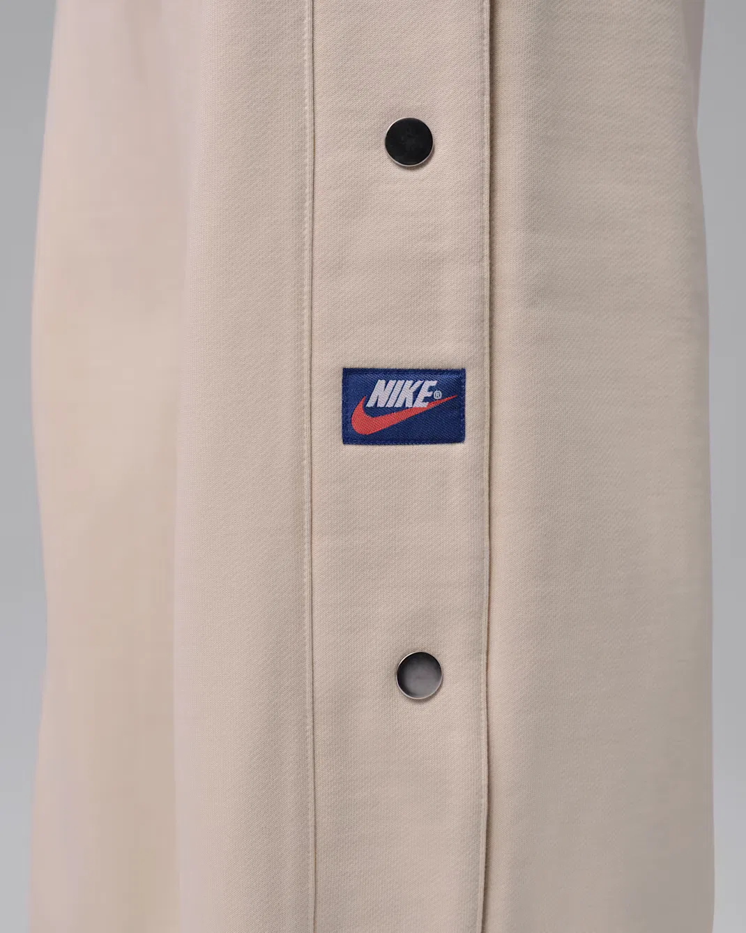 Женские брюки из французского трикотажа на кнопках Jordan Flight Fleece, Pearl White/Sail — фото 4