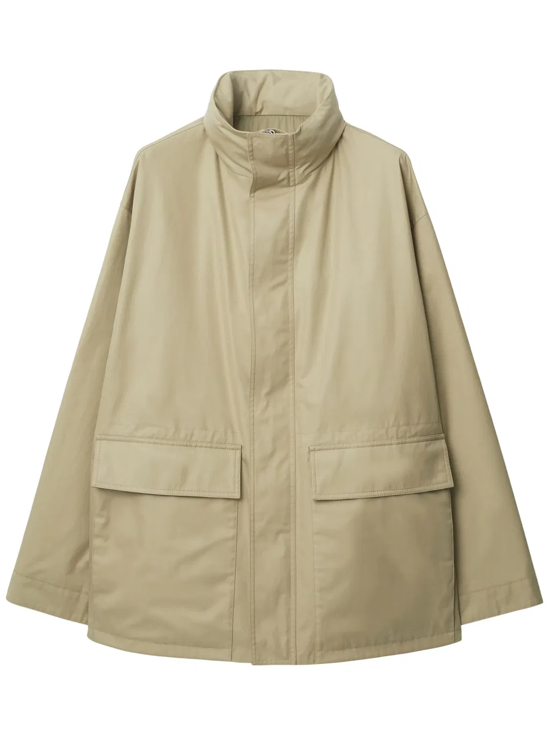 Куртка из хлопка с вышивкой EKD Burberry, бежевый