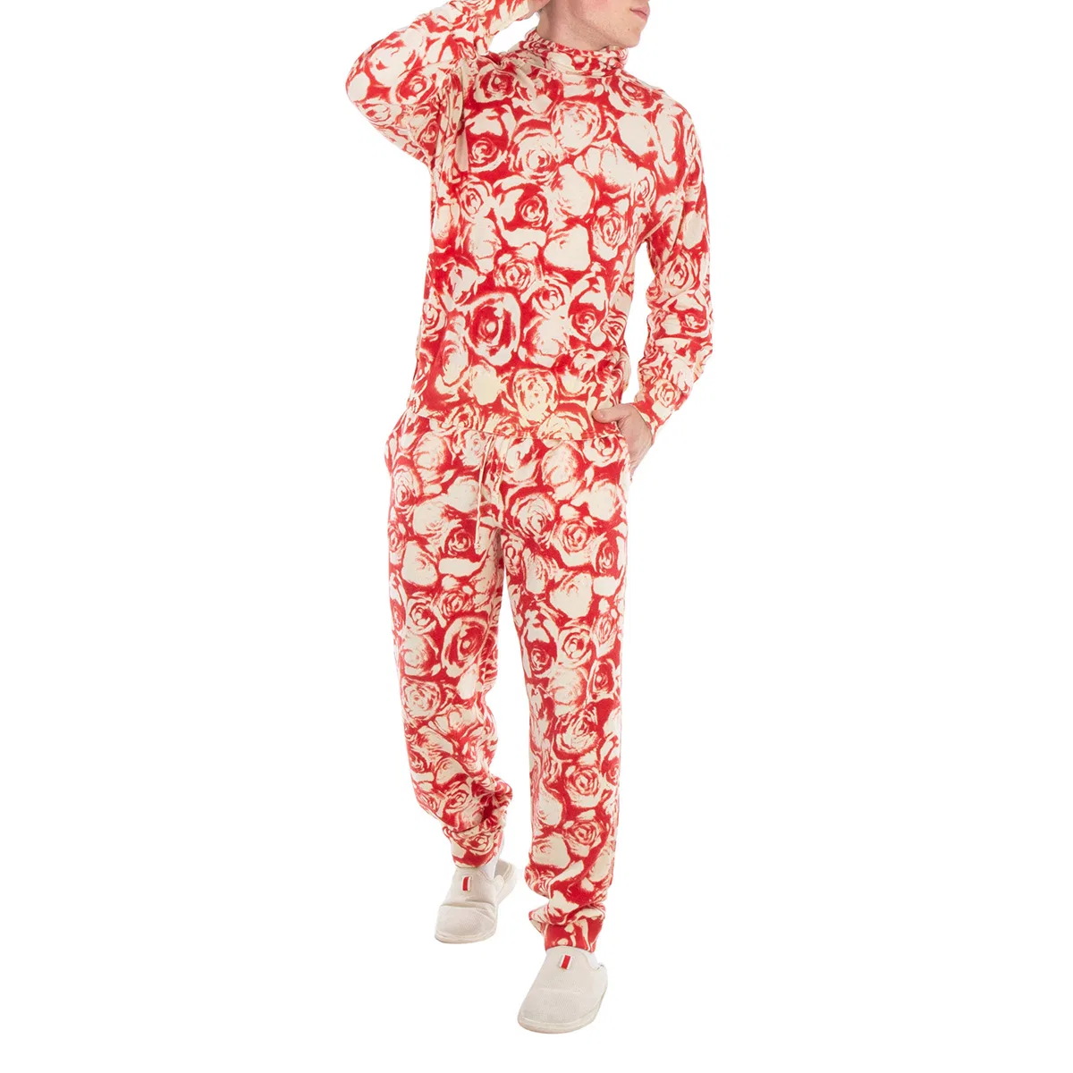 Худи из шерсти с принтом Rose Wool Hoodie Burberry, Pillar Ip Pattern — фото 2