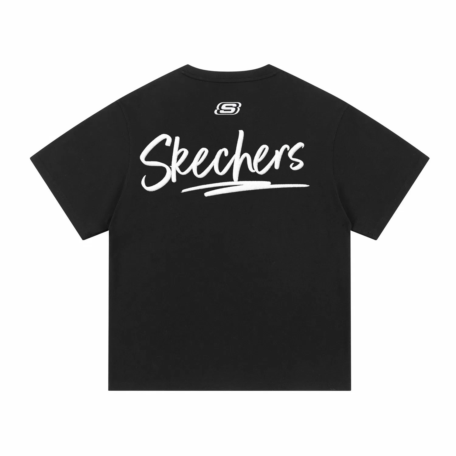 Детская футболка с круглым вырезом и прямым кроем Skechers, Black Red — фото 3