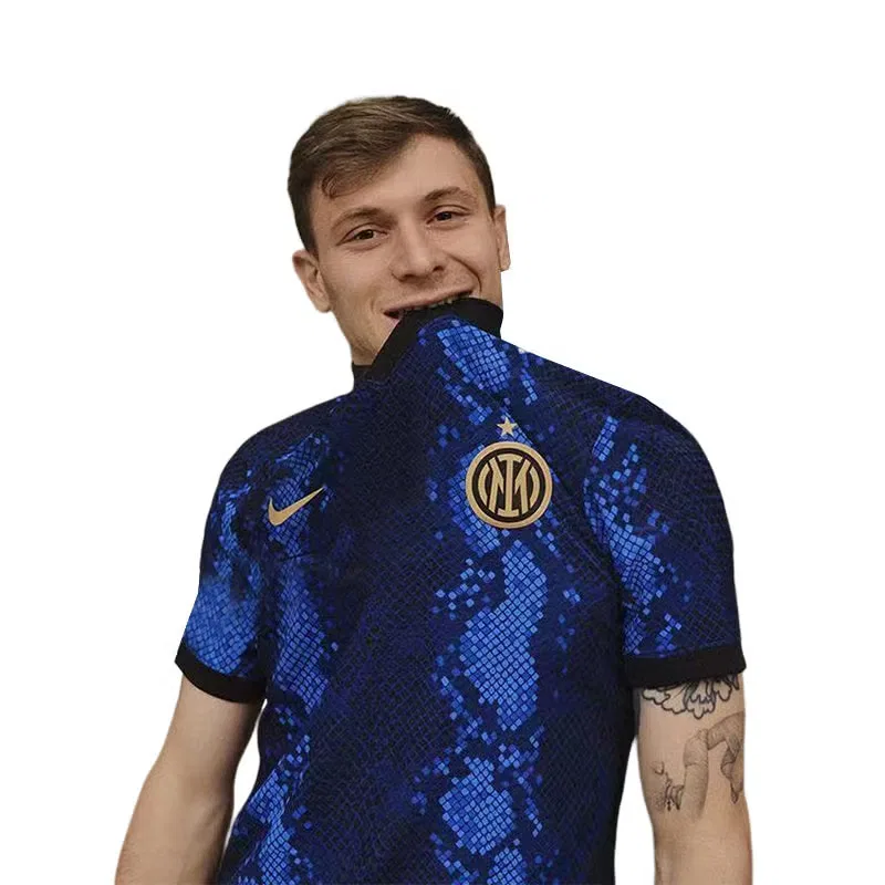 Футбольная футболка с принтом Inter Milan 21/22 Nike, синяя — фото 4