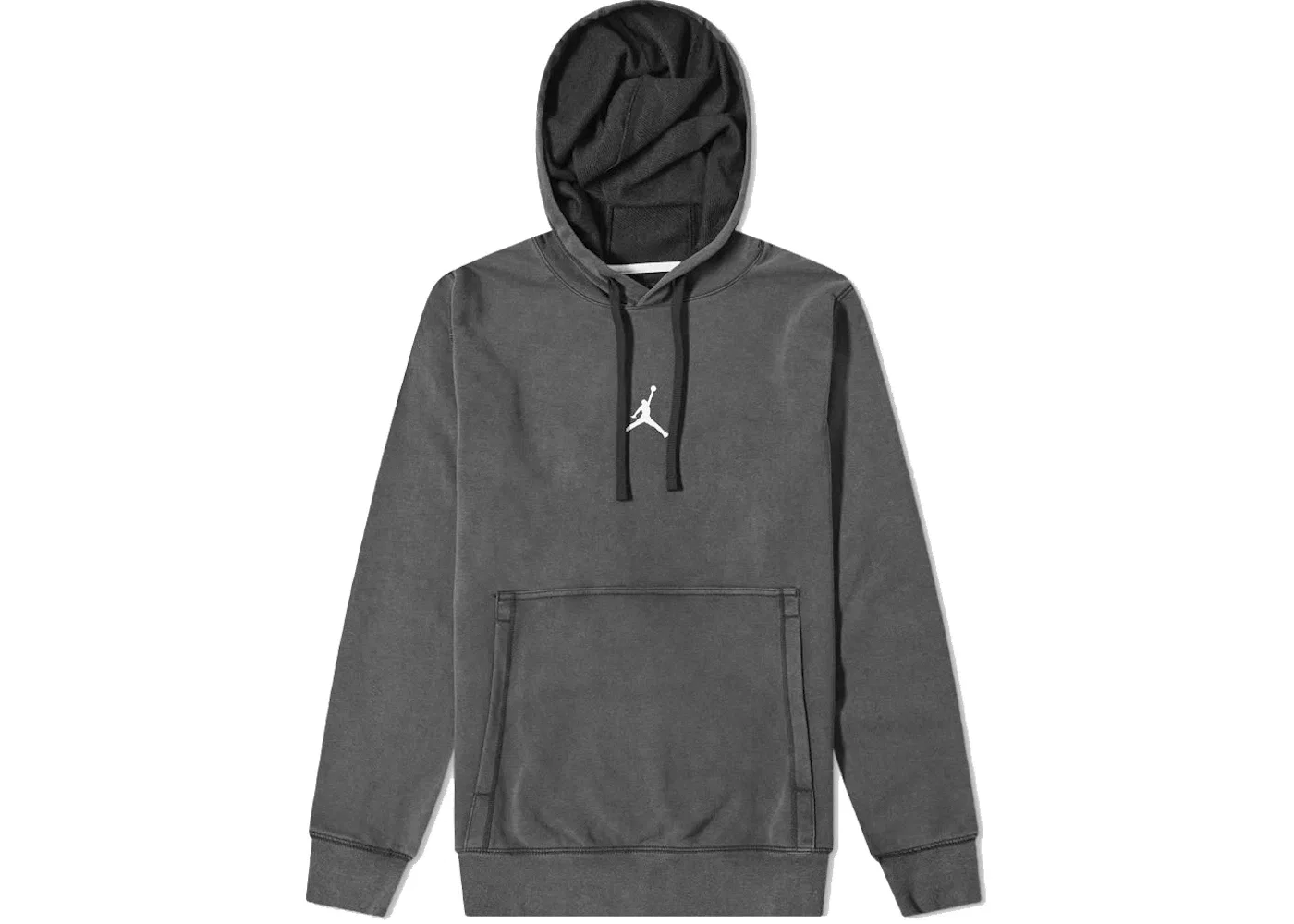 Мужская худи из футера с принтом Jordan Dri-FIT Air Fleece Pullover Hoodie, Black/White