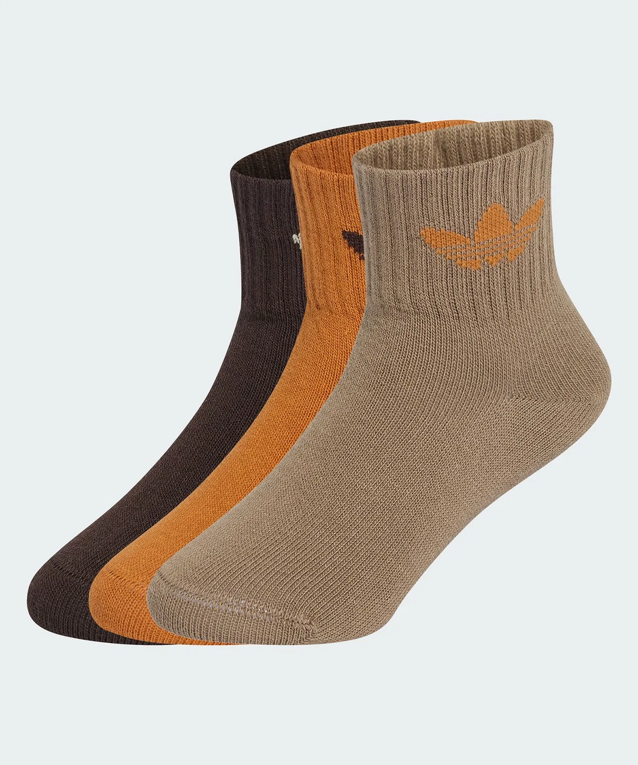 Детские носки-гольфы с принтом 3 пары Adidas Originals, Beige