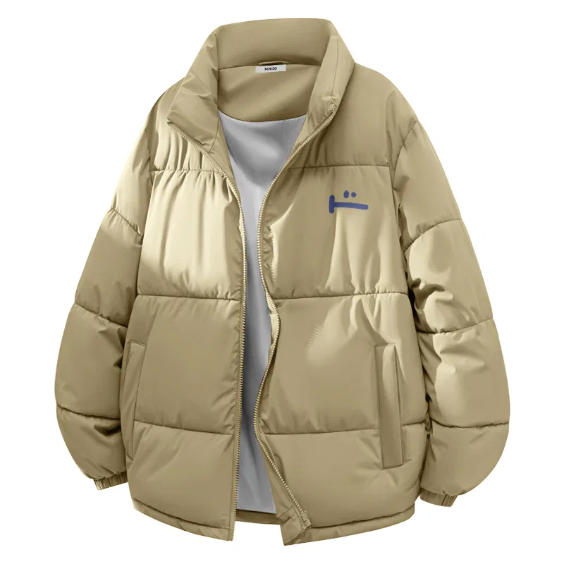 Утепленная куртка-пуховик Детская Dark Khaki (B Blue Mood Chest Logo) MINISO, Dark Khaki (B Blue Mood Chest Logo)