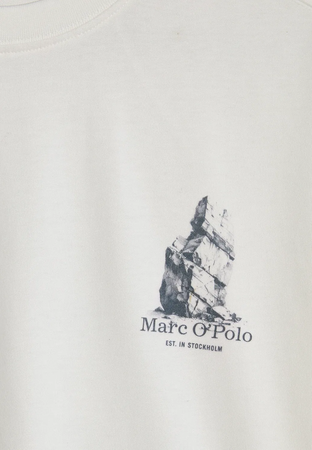 Футболка для подростков и мальчиков с принтом - футболка с принтом Marc O'Polo, White Cotton — фото 3