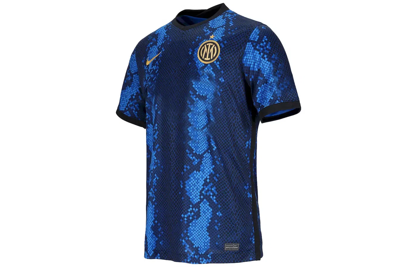 Футбольная футболка с принтом Inter Milan 21/22 Nike, синяя — фото 2