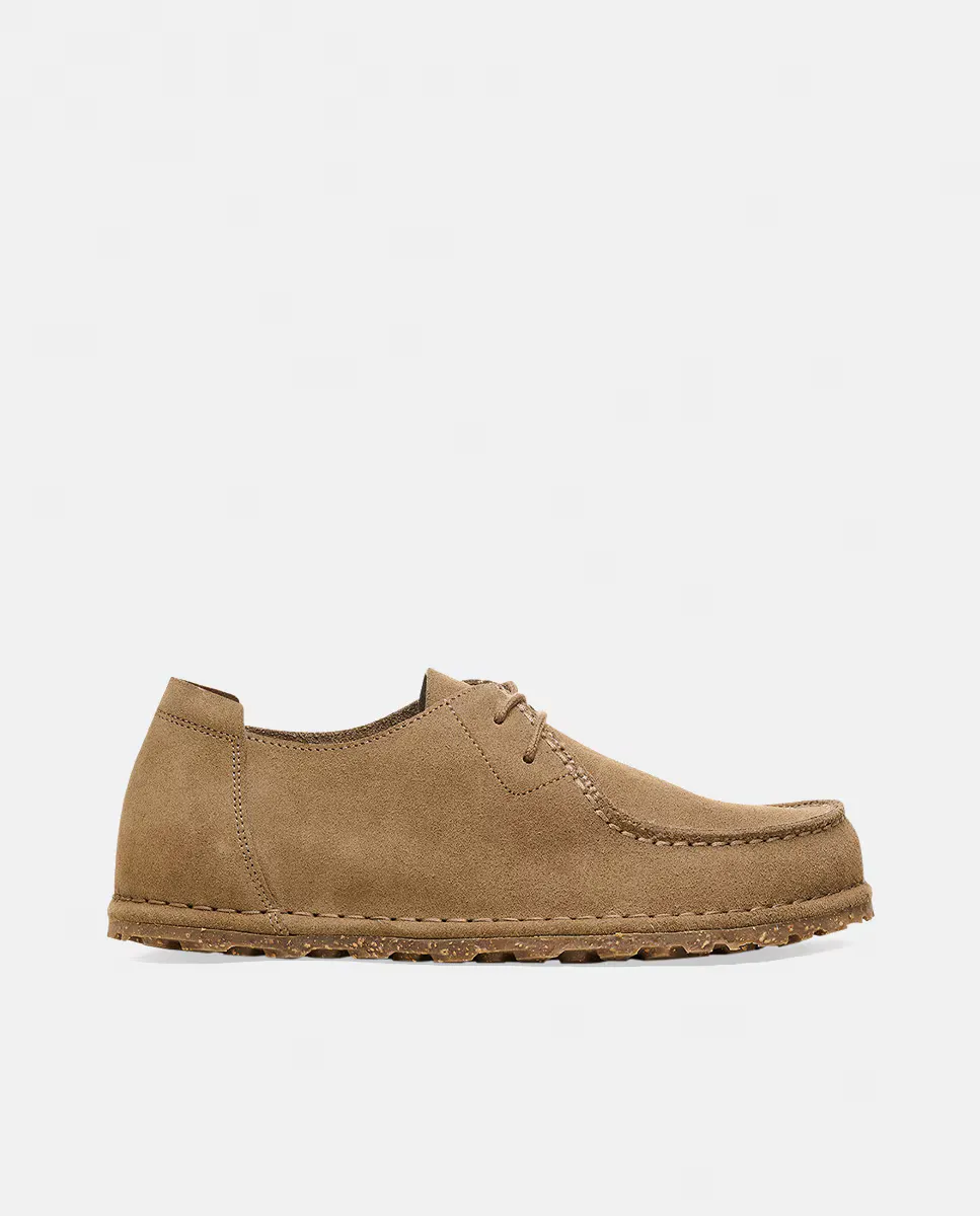 

Мужские мокасины Utti из кружевной замши Birkenstock, серо-коричневый