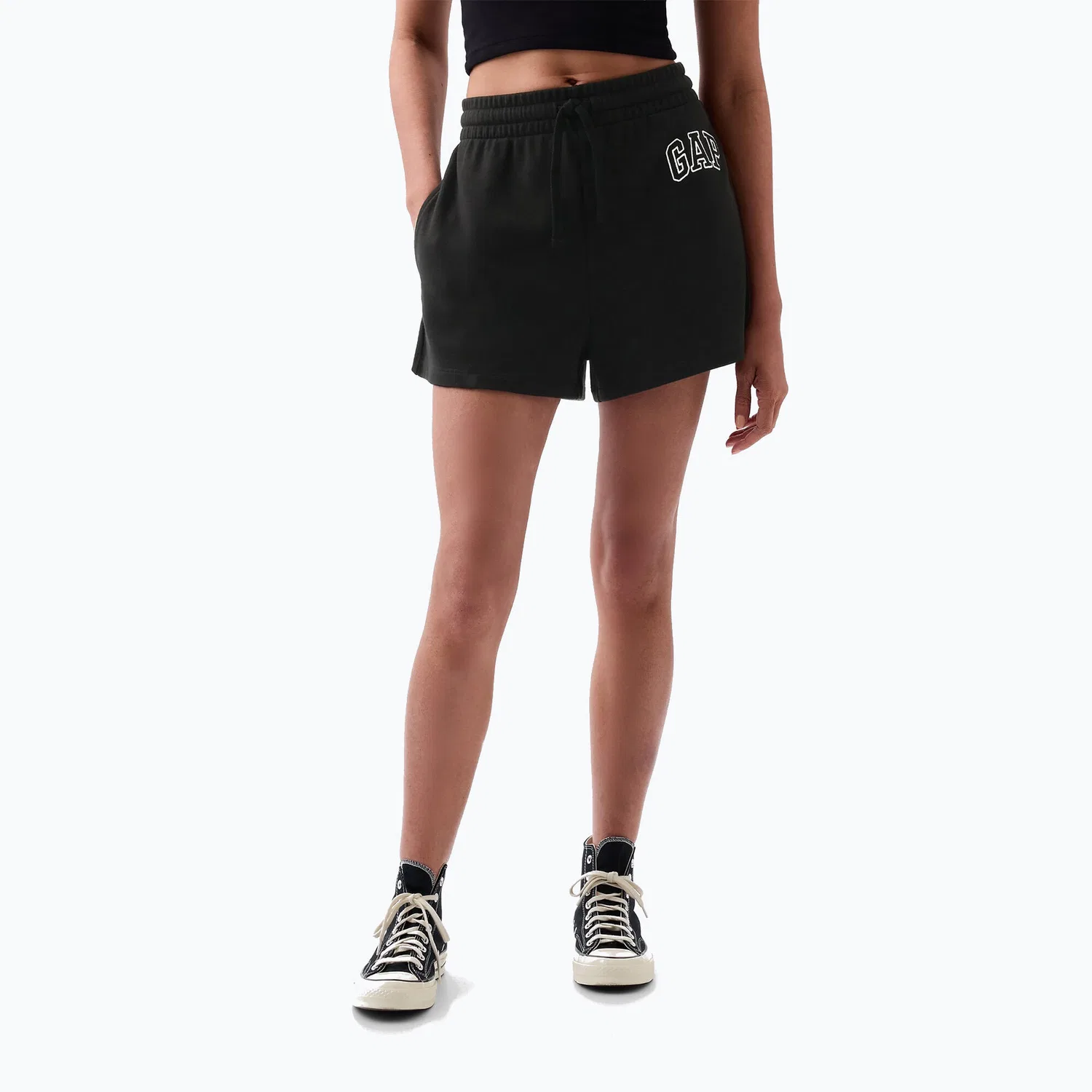 Женские шорты с принтом Heritage French Logo Gap, цвет Schwarz