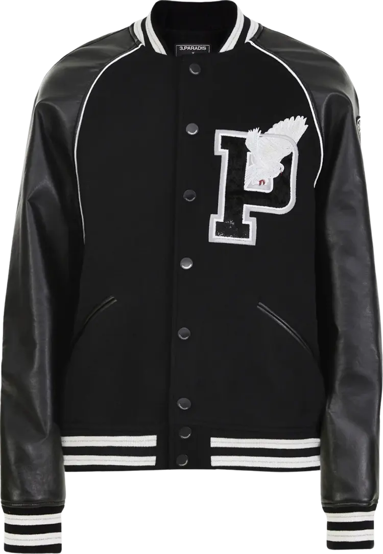 

Куртка Paris Saint-Germain Varsity Jacket 'Black', черный