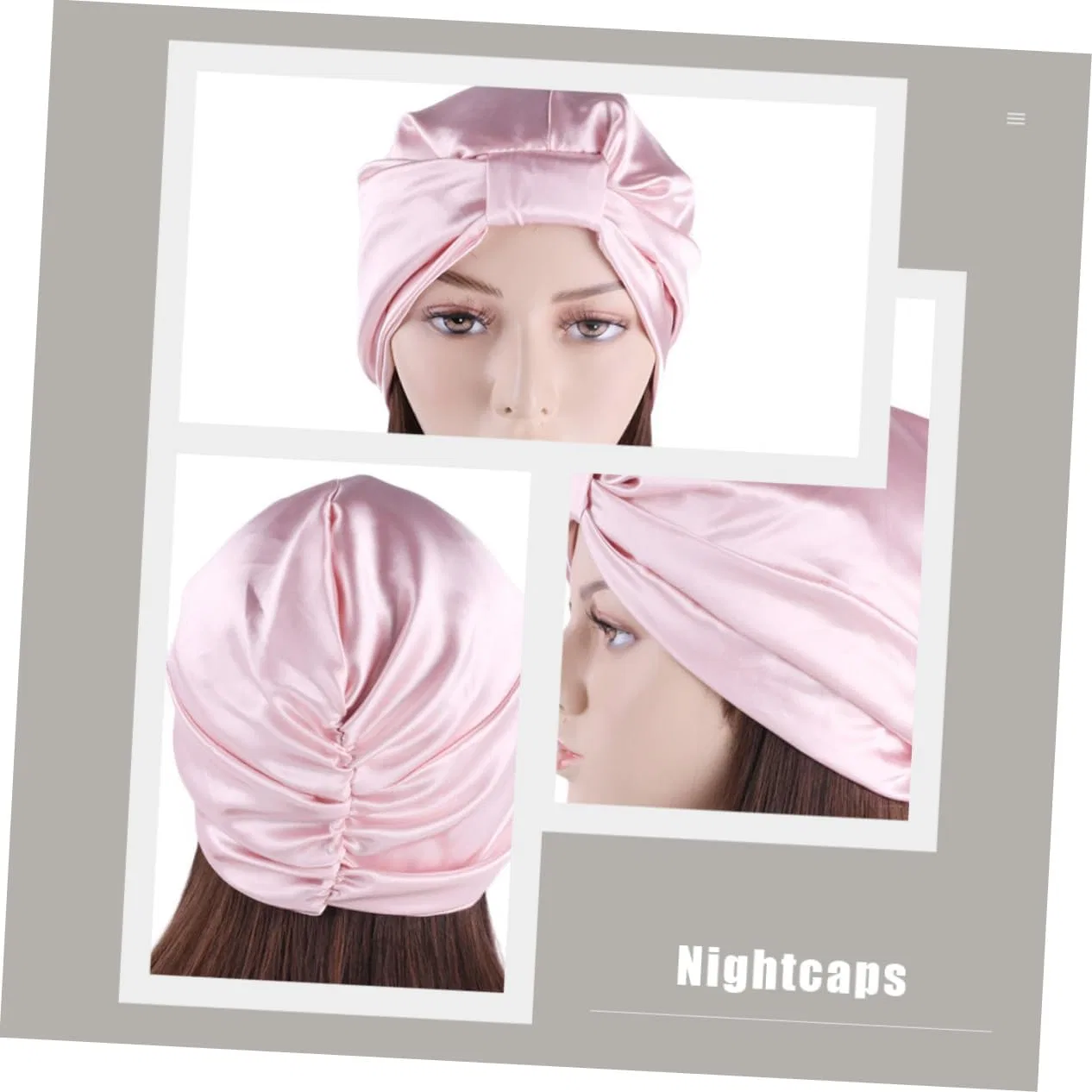 Шапочка для душа Satin, minkissy, 4 шт, 25x20 см, Разные цвета — фото 3