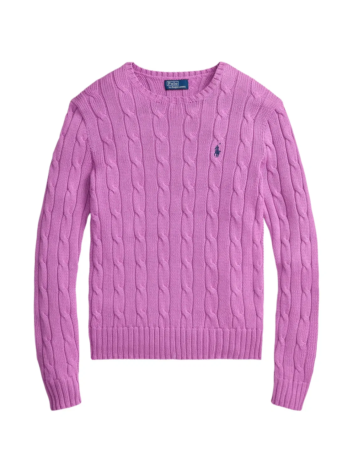 Polo Ralph Lauren Вязаный хлопковый свитер фиолетовый