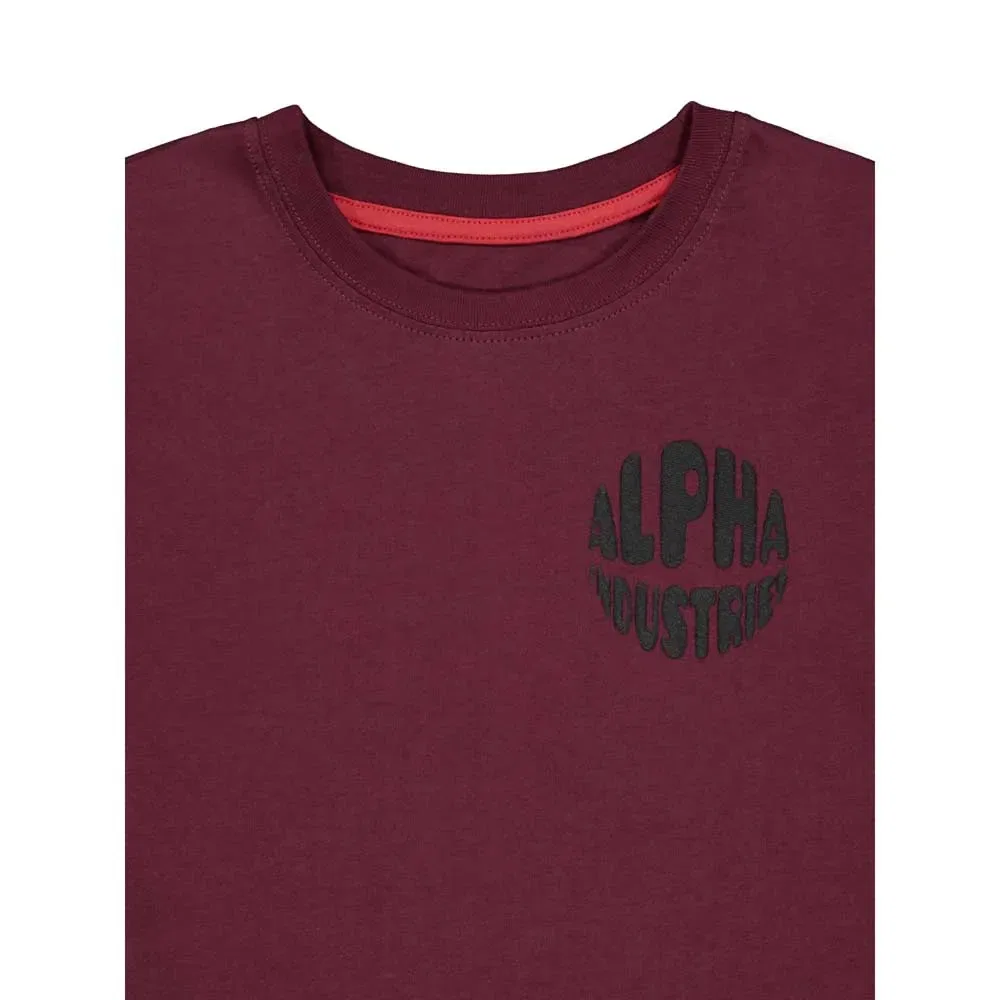 Футболка с коротким рукавом Logo Bp Alpha Industries, фиолетовый — фото 3