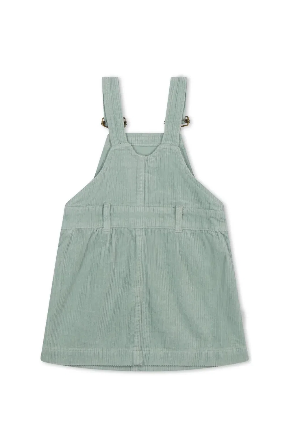 Детское платье из вельвета Mint chunky cord Dotty Dungarees, Green — фото 2