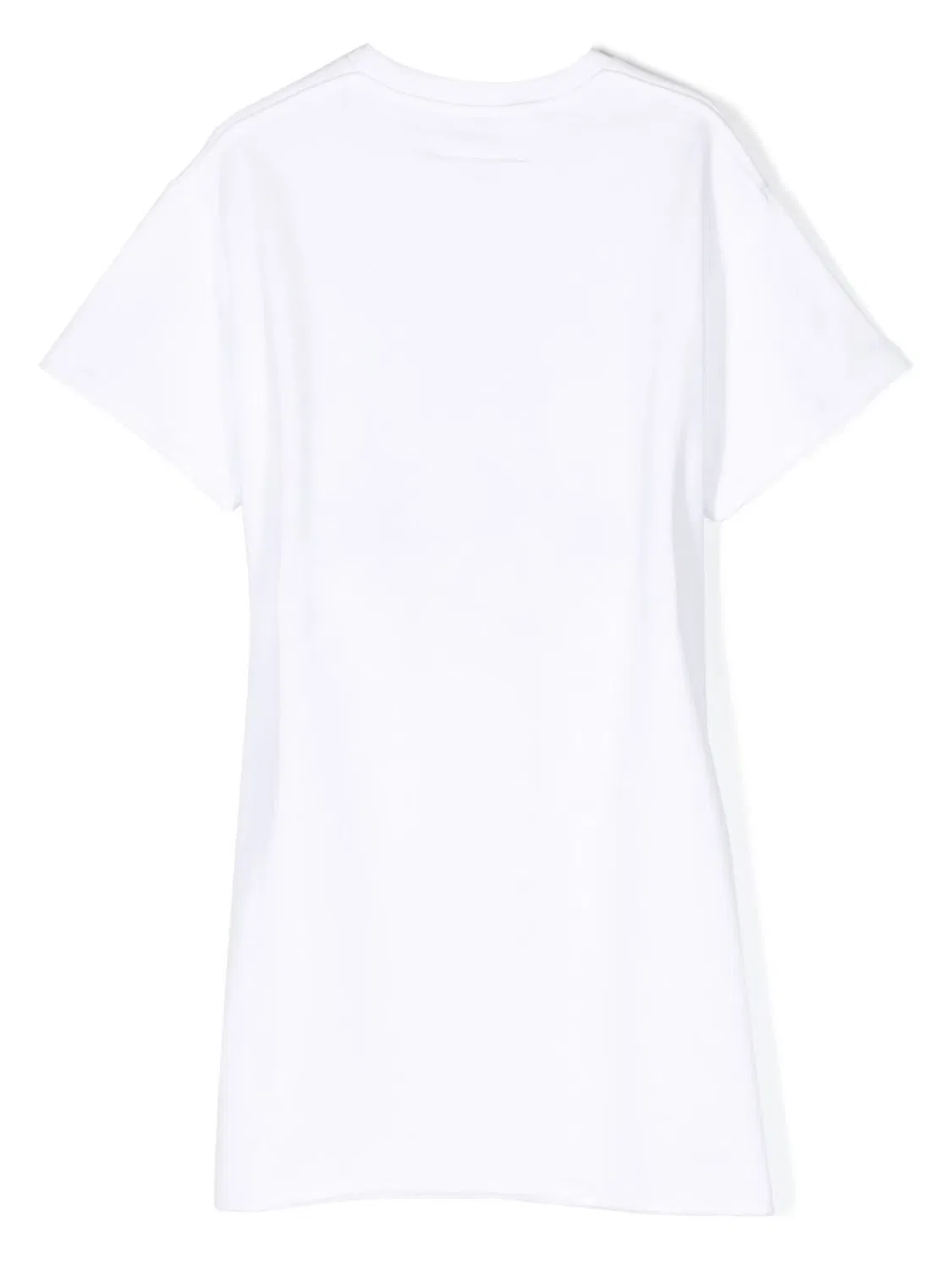 Футболка с принтом и поясом MM6 Maison Margiela, белый — фото 3