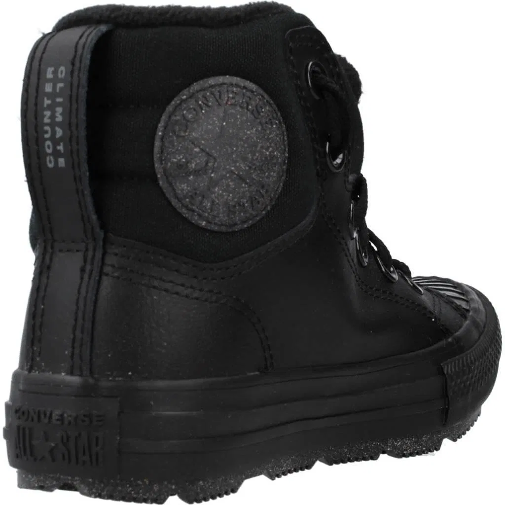 Детские ботинки для мальчиков кожаные Converse Chuck Taylor All Star Berkshire Boot, Black — фото 3