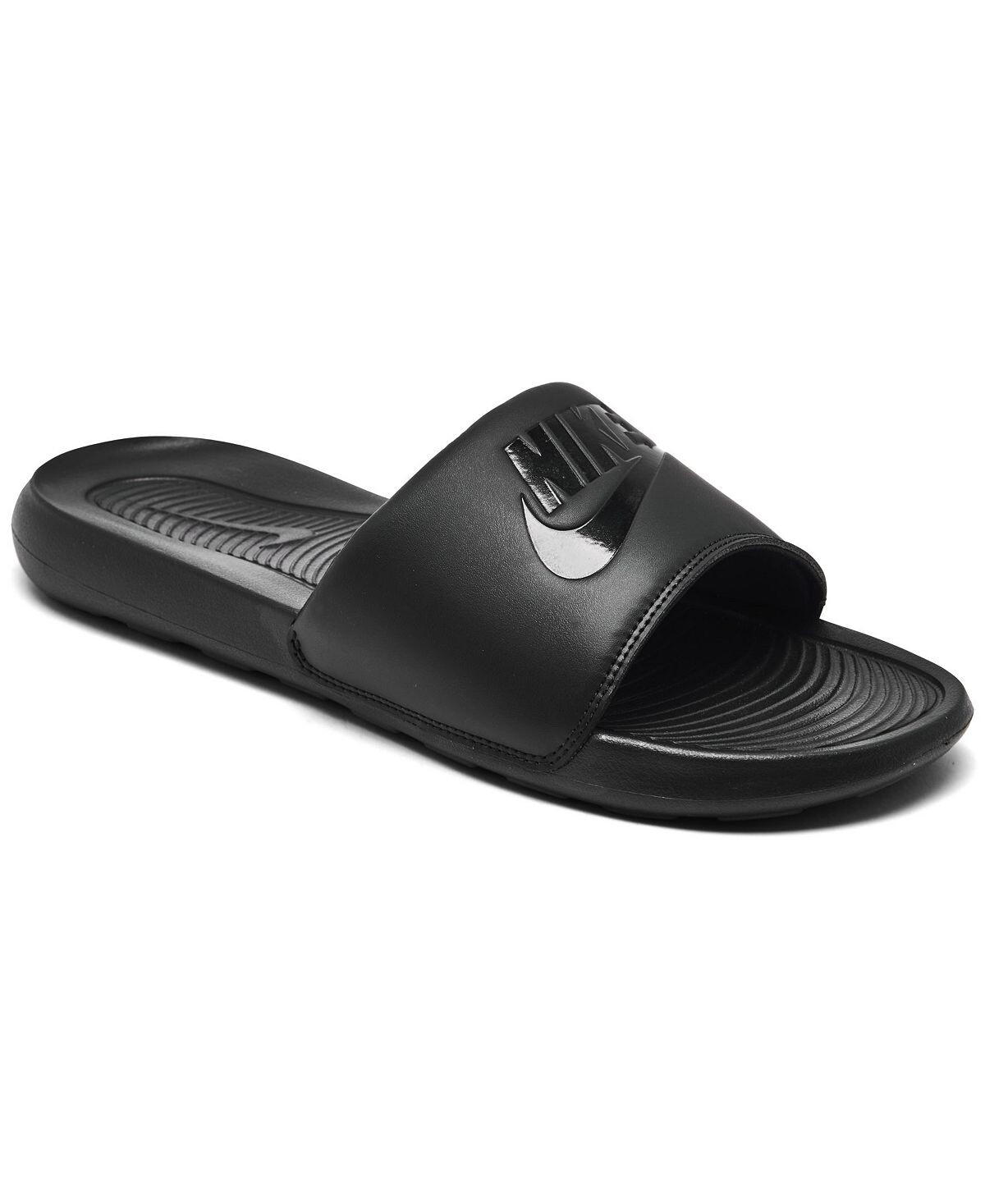 

Мужские сандалии victori one slide от finish line Nike, черный