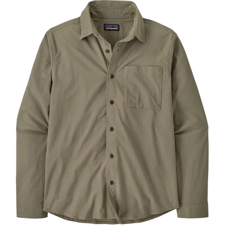 Мужская рубашка с воротником River Rock Green Patagonia
