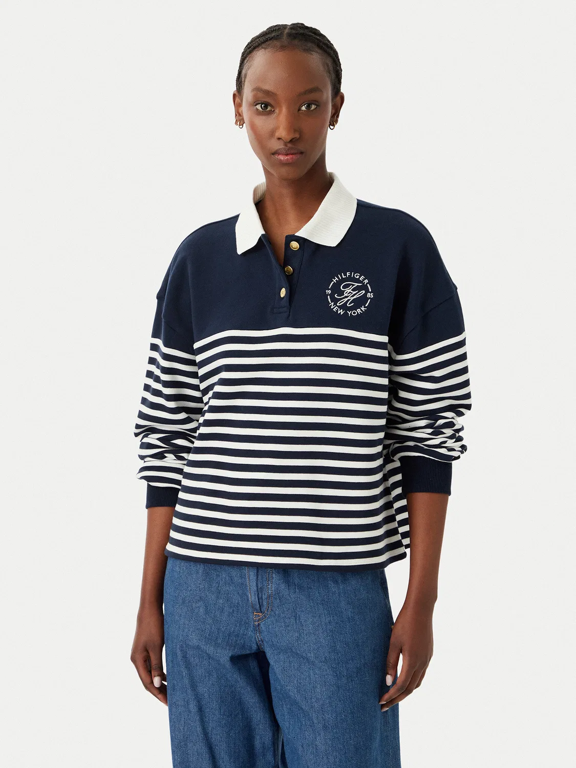 Женская толстовка стандартного кроя Tommy Hilfiger, темно-синий