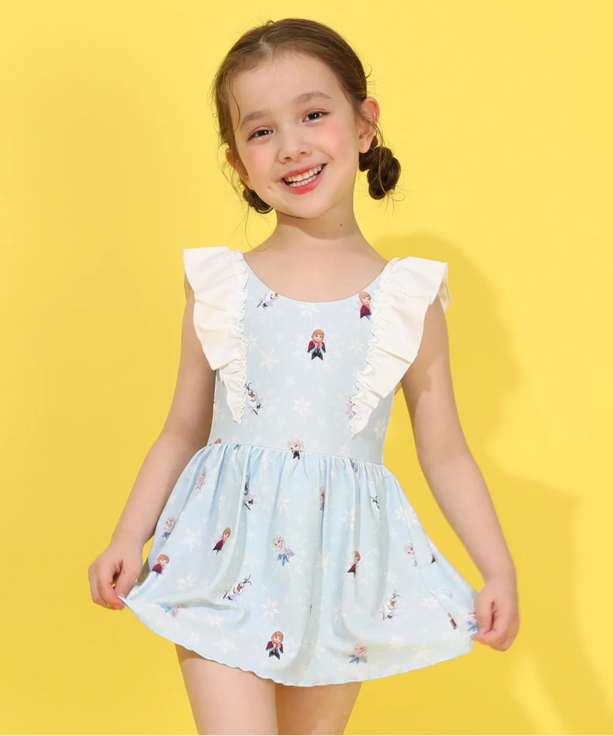 Детский купальник для девочек с принтом Disney BABYDOLL, Черный