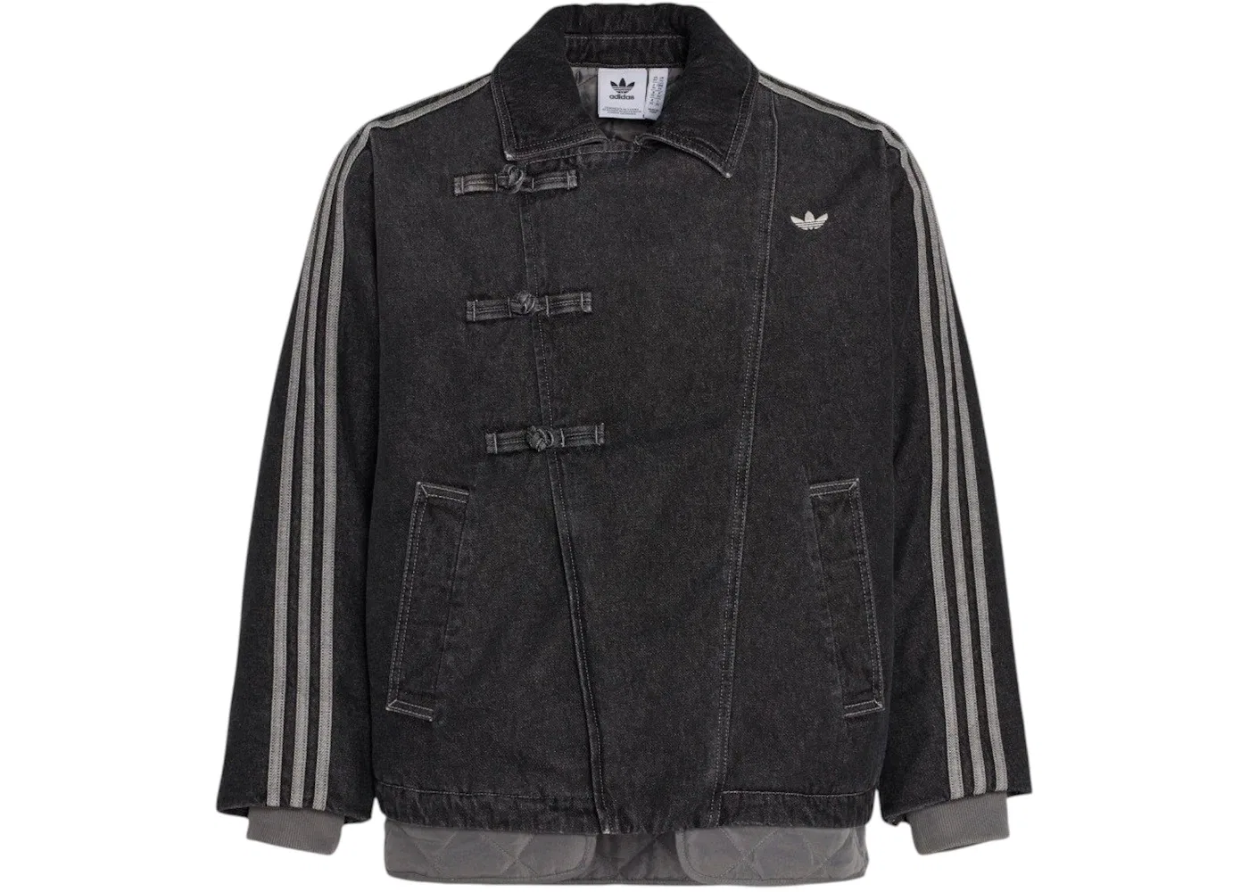 Мужская стеганая куртка с джинсовым оттенком Jacket (Asia Sizing) Adidas, Medium Black Denim