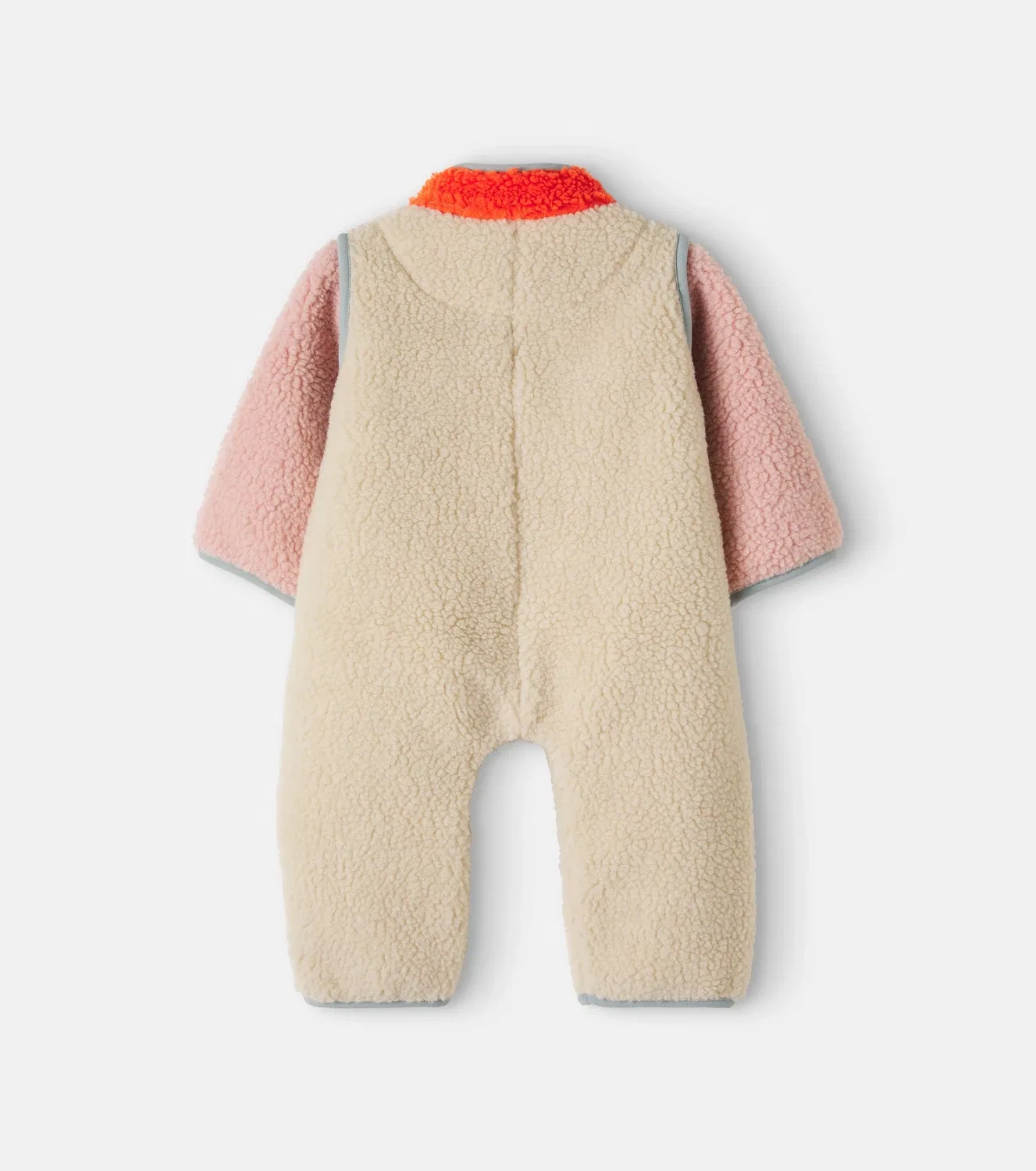 Комбинезон с цветовым блоком Тедди Tinycottons, коричневый — фото 2