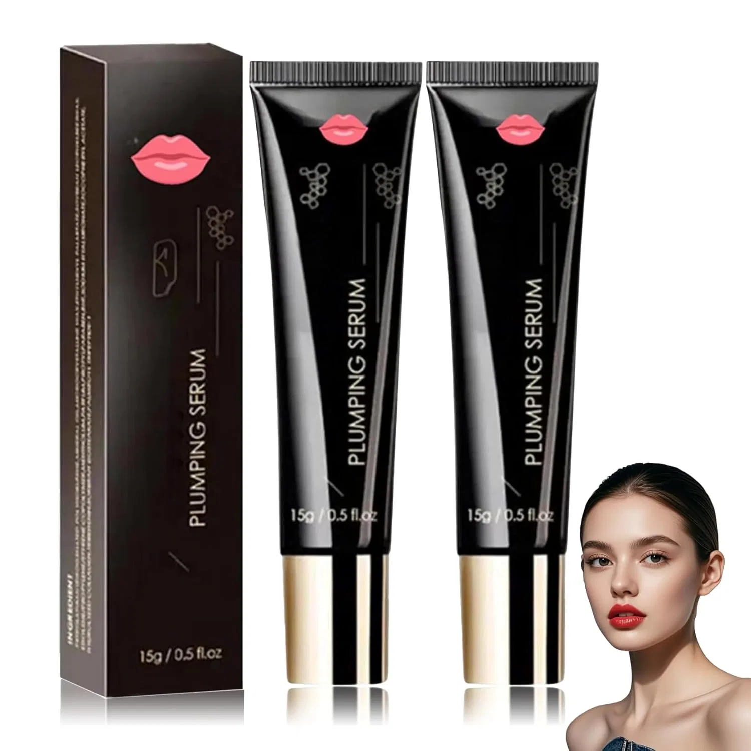 Лип бустер сыворотка, Plumpify Plumping Serum Oil, Lip Oil Plumper, 2 шт, 15 г Generisch