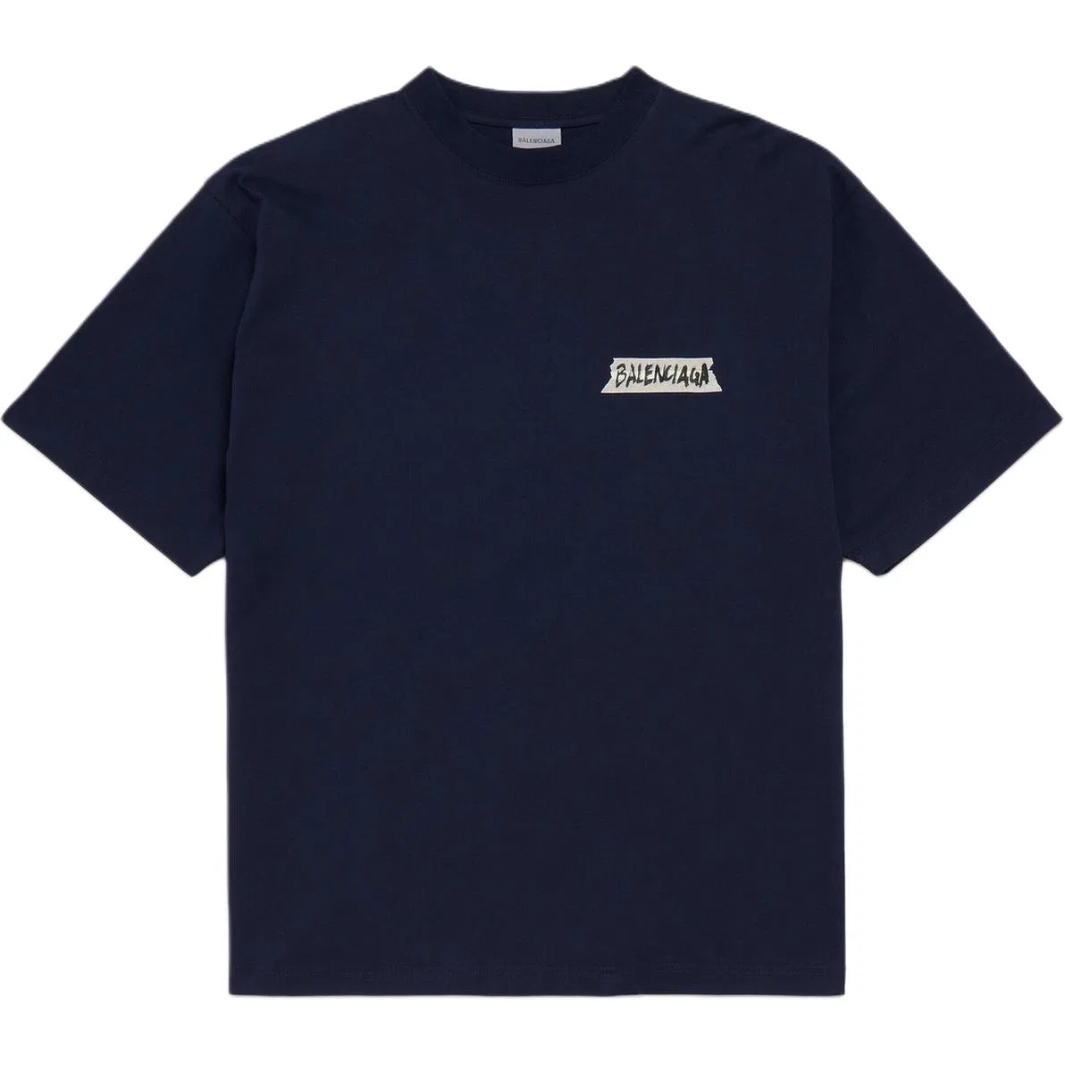 Мужская футболка с круглым вырезом Balenciaga, Marine Blue — фото 3