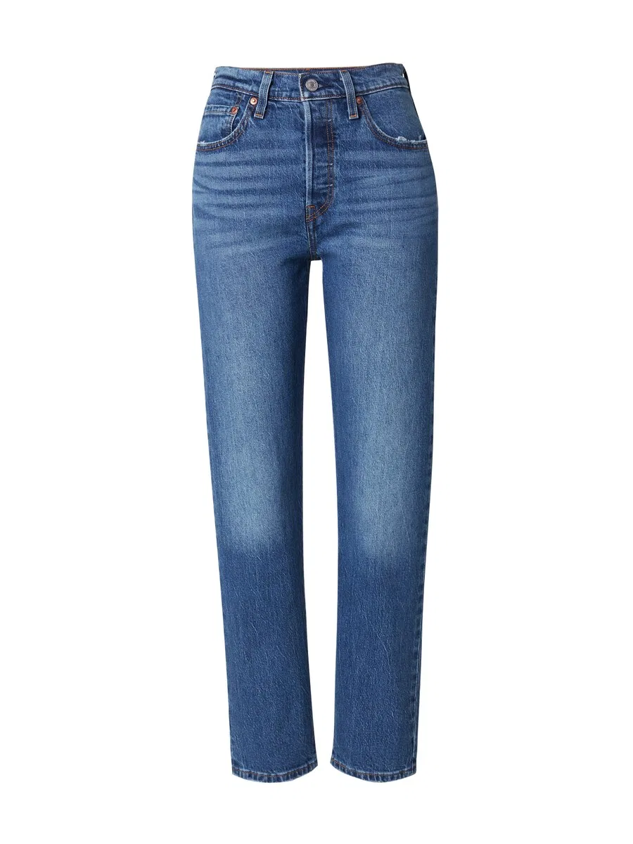 Джинсы LEVI'S Regular '501 CROP' синего цвета