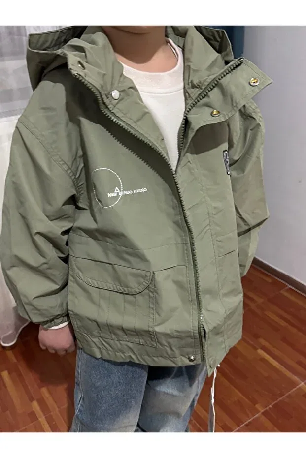 Детское пальто для девочек с капюшоном Selvi Wear, Khaki