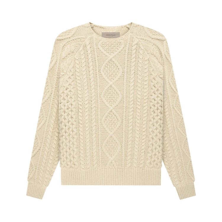 

Джемпер Fear of God Essentials Cable Knit 'Eggshell', белый