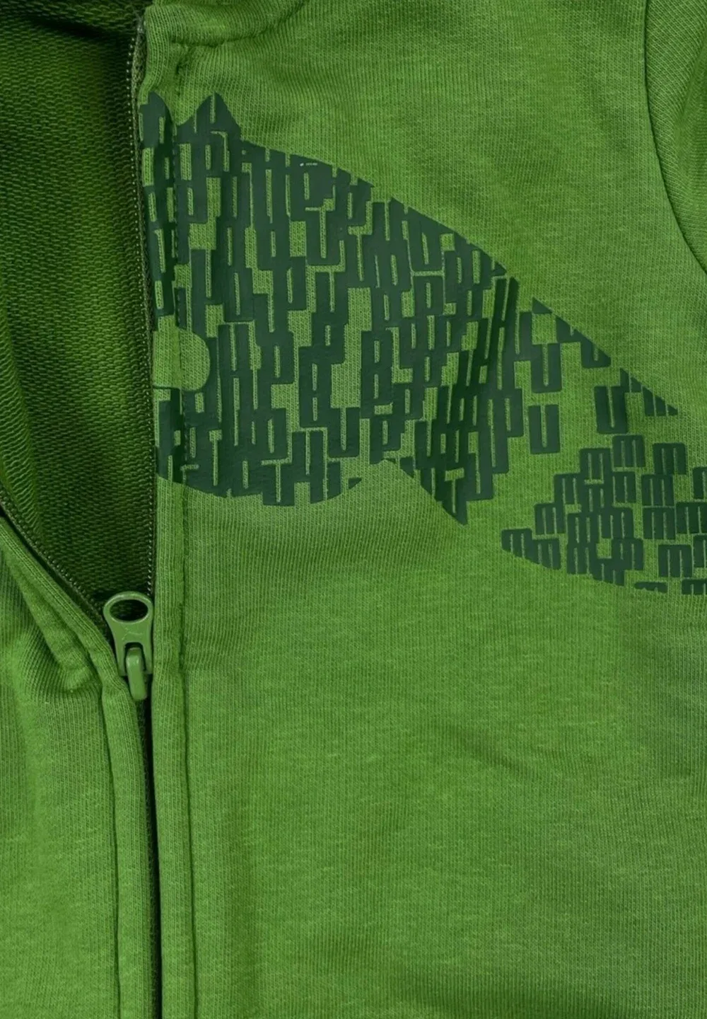 Felpa zip ess grap полная молния ho col 68 - толстовка на молнии Puma, Green — фото 4