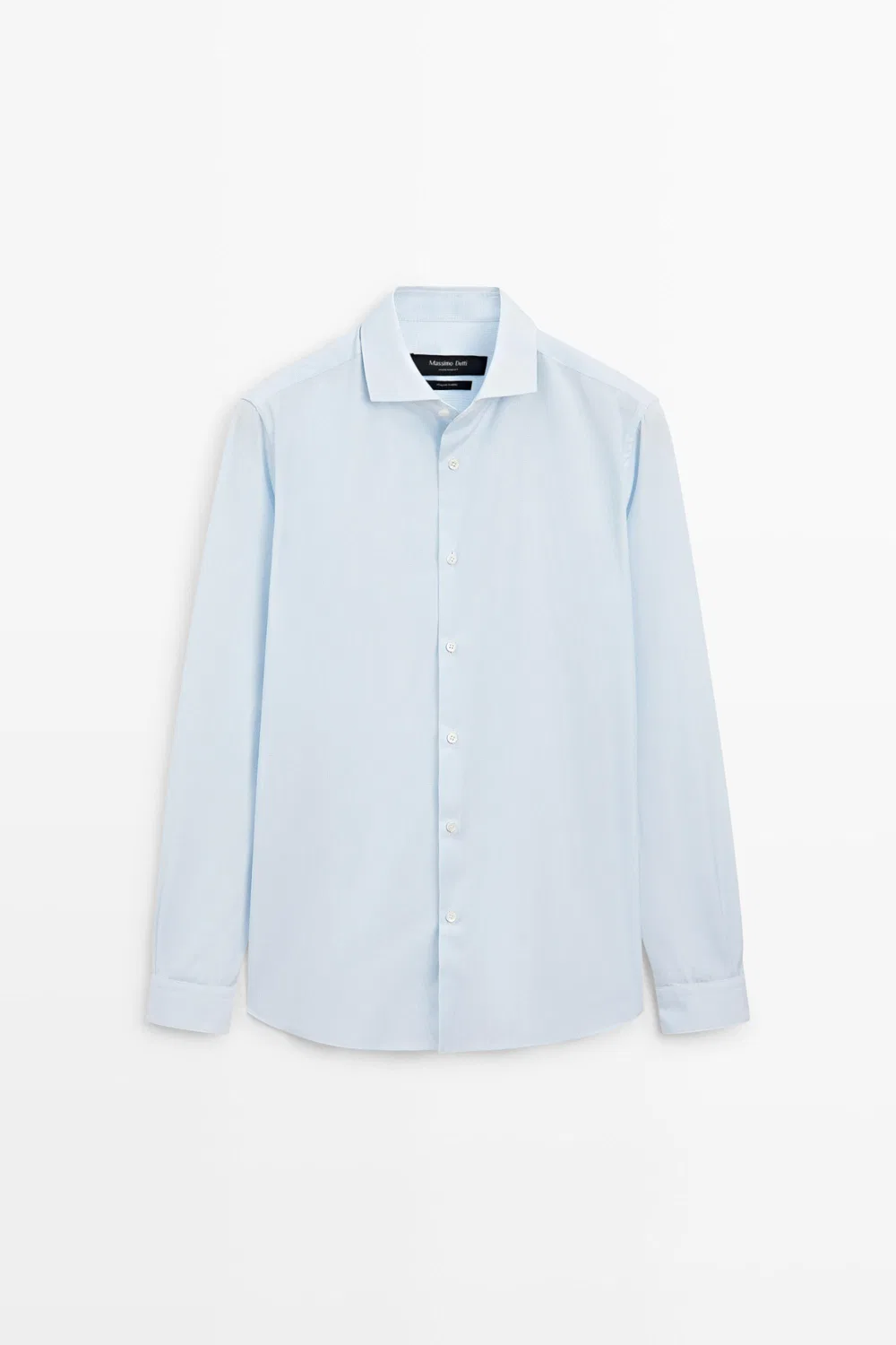 Рубашка Massimo Dutti Slim Fit Gingham, небесно-голубой — фото 2