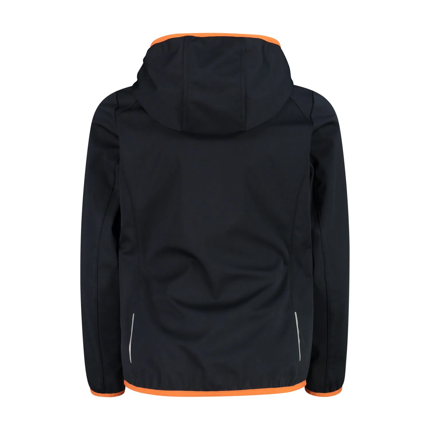 Детская ветрозащитная куртка Girl Jacket Fix Hood Cmp, Schwarz Orange Grau — фото 4