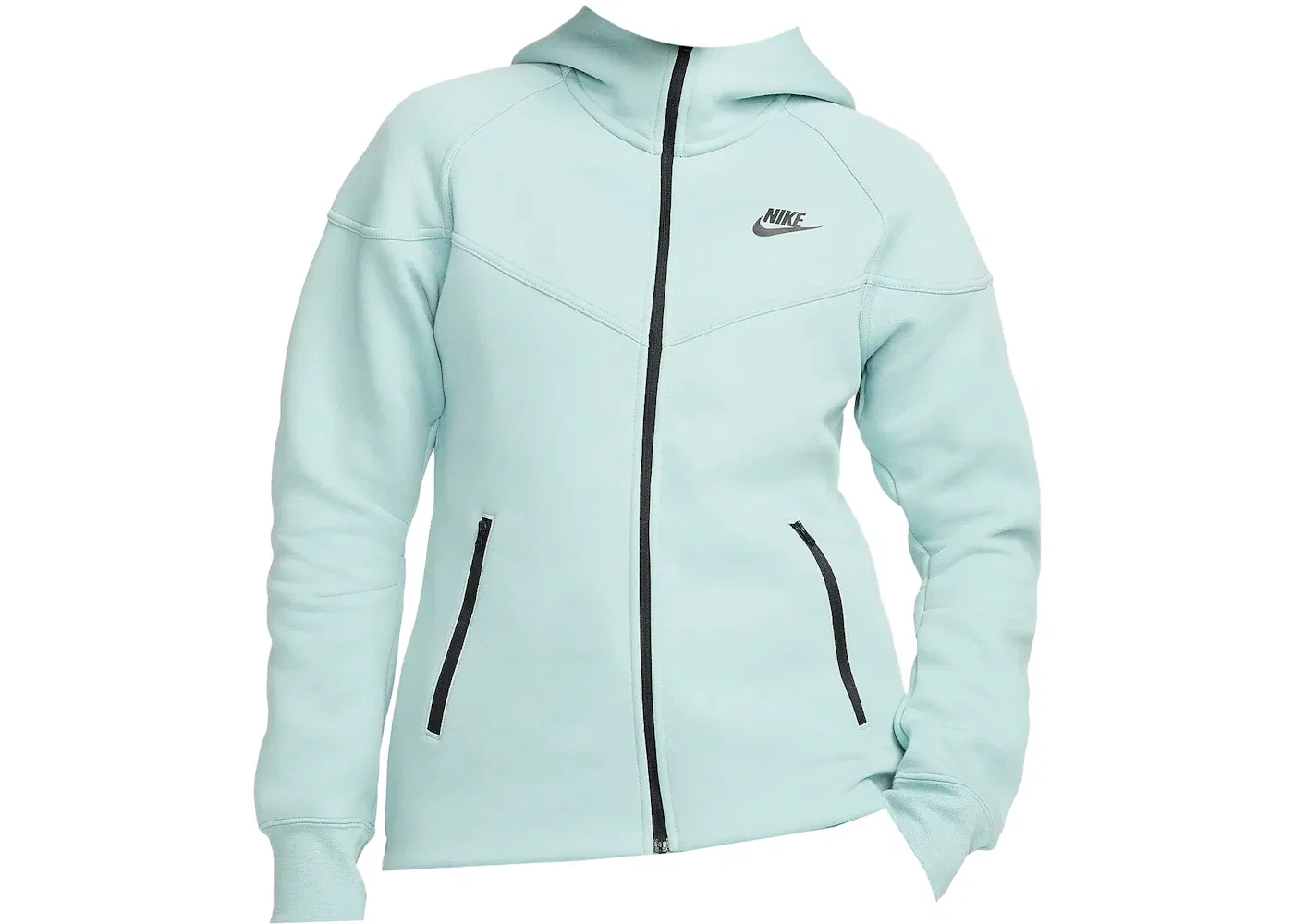 Женская худи с длинным рукавом Nike Sportswear Tech Fleece Windrunner, Mineral/Black