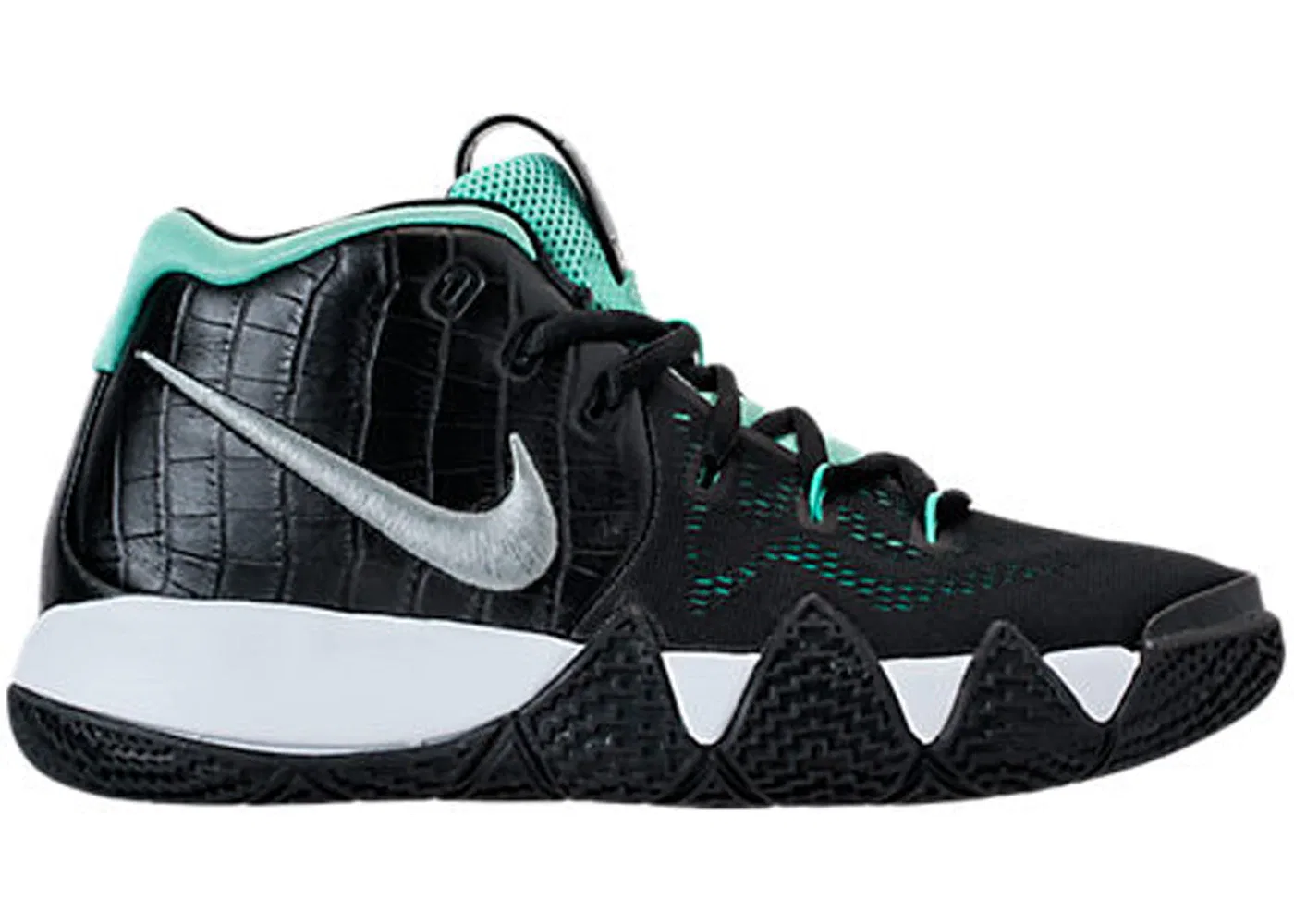 Детские кроссовки с сетчатым верхом Nike Kyrie 4, Tropical Twist/Metallic Silver-White