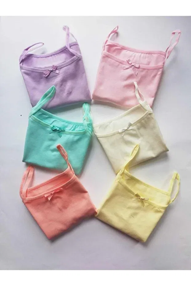Детский топ для девочек на тонких бретелях 12 штук Kota, Mixed Color