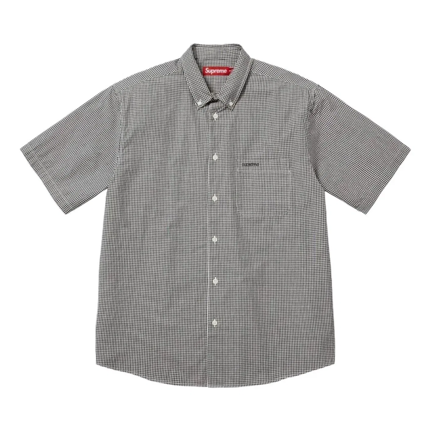 Мужская рубашка с принтом Gingham Supreme, черный